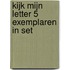 Kijk mijn letter 5 exemplaren in set