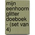 Mijn Eenhoorn Glitter Doeboek - (set van 4)
