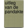 Uitleg van de pandakte door A. Schouten