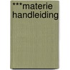***MATERIE HANDLEIDING by Borre