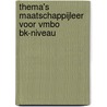 Thema's maatschappijleer voor VMBO bk-niveau door Merijn Brada