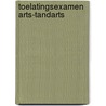 Toelatingsexamen Arts-Tandarts door Frederic Van der Cruyssen