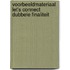 Voorbeeldmateriaal Let's Connect dubbele finaliteit