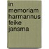 In memoriam Harmannus Feike Jansma