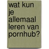 Wat kun je allemaal leren van Pornhub? door Rens van der Vorst