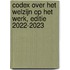 Codex over het welzijn op het werk, editie 2022-2023
