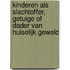 Kinderen als slachtoffer, getuige of dader van huiselijk geweld