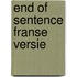 End of sentence franse versie