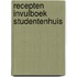 Recepten invulboek Studentenhuis