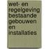Wet- en regelgeving bestaande gebouwen en installaties