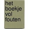 Het boekje vol fouten by Jolanda Van den Hout