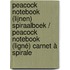 Peacock notebook (lijnen) spiraalboek / Peacock notebook (ligné) carnet à spirale