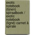 Exotic notebook (lijnen) spiraalboek / Exotic notebook (ligné) carnet à spirale