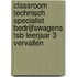 Classroom Technisch Specialist Bedrijfswagens TSB leerjaar 3 VERVALLEN