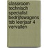 Classroom Technisch Specialist Bedrijfswagens TSB leerjaar 4 VERVALLEN