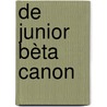 De junior bèta canon door Robbert Dijkgraaf