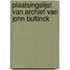 Plaatsingslijst van archief van John Bultinck