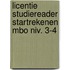 Licentie Studiereader Startrekenen MBO niv. 3-4
