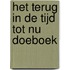 Het Terug in de Tijd tot Nu Doeboek
