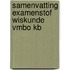 Samenvatting Examenstof Wiskunde VMBO KB