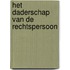 Het daderschap van de rechtspersoon