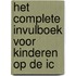 Het complete invulboek voor kinderen op de IC