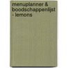 Menuplanner & boodschappenlijst - Lemons by Znu