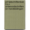 Pit Tijdschriftenbak t.b.v. antwoordschriften en handleidingen door Onbekend