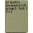 Pit Spelling Leerwerkschrift groep 6 - blok 1 t/m 3