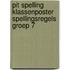 Pit Spelling klassenposter spellingsregels groep 7