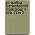 Pit Spelling leerwerkschrift maat groep 4 - blok 1 t/m 3