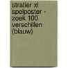 Stratier XL Spelposter - Zoek 100 verschillen (BLAUW) by Tom Suykens