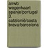 ANWB Wegenkaart Spanje/Portugal 3. Catalonië/Costa Brava/Barcelona
