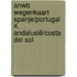 ANWB Wegenkaart Spanje/Portugal 4. Andalusië/Costa del Sol