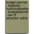 Budget planner - Kasboek - Huishoudboekje - Budgetplanner : Law of Attraction Editie