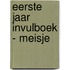 Eerste jaar invulboek - meisje