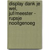 Display Dank je wel, juf/meester - Rupsje Nooitgenoeg door Eric Carle