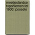 Meetjeslandse toponiemen tot 1600: Poesele