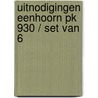 Uitnodigingen Eenhoorn PK 930 / set van 6 by Interstat
