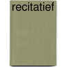 Recitatief by Toni Morrison