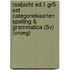 Taaljacht ed.1 gr5 set Categoriekaarten spelling & grammatica (5v) (VROEG)