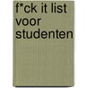F*ck it list voor Studenten door ImageBooks Factory