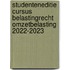 Studenteneditie Cursus Belastingrecht Omzetbelasting 2022-2023
