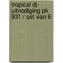 Tropical DJ- uitnodiging PK 931 / set van 6