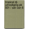 Tropical DJ- uitnodiging PK 931 / set van 6 by Interstat