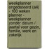 Weekplanner Ongedateerd (A4) - 100 Weken Planner - Weekplanner zonder Datum / Jaartal voor Gezin, Familie, Werk en Zakelijk