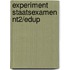 Experiment staatsexamen NT2/EDUP