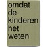 Omdat de kinderen het weten