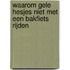 Waarom gele hesjes niet met een bakfiets rijden