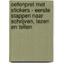 Oefenpret met stickers - Eerste stappen naar schrijven, lezen en tellen